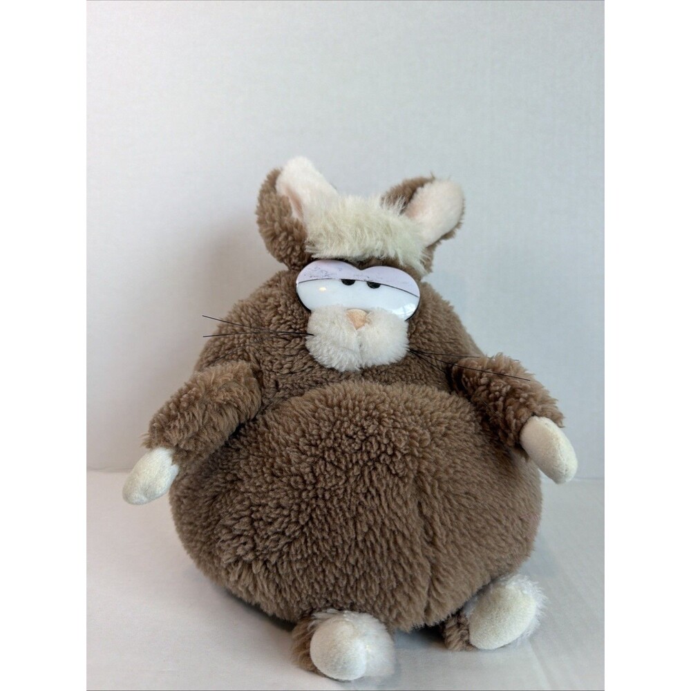 Vintage Applause Brown Grumpy Rabbit Bunny 15" Plush EUC 1983